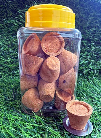 Shree Aroma dhoop cup jar with 25 sandal cups